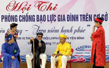 Các đội thi đã mang đến Hội thi các tiểu phẩm hấp dẫn, nhấn mạnh được thông điệp, chủ đề 