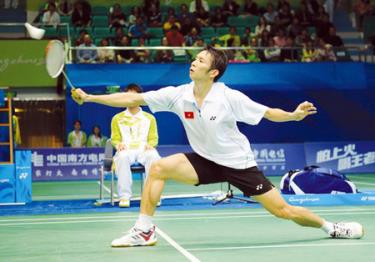 Tiến Minh đã dừng bước ở Asian Games trước bậc kỳ tài Lin Dan của Trung Quốc.