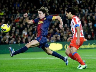 Falcao đưa Atletico vượt lên dẫn trước
