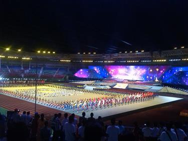 Tập luyện cho lễ khai mạc SEA Games 27 (ảnh: SG)