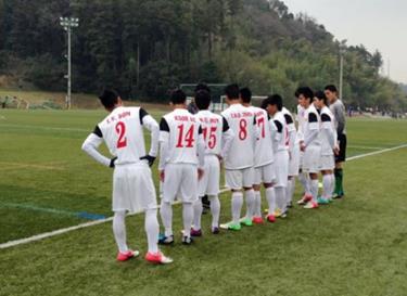 Các cầu thủ U19 hiện đang tập trung tại Trung tâm Thể thao Hàm Rồng - Gia Lai.