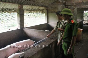 Các phạm nhân Trại tạm giam Công an tỉnh tích cực lao động, cải tạo.
