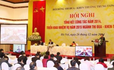 Hội nghị trực tuyến toàn quốc tổng kết công tác thi đua, khen thưởng năm 2014 và triển khai nhiệm vụ năm 2015.