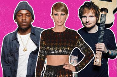 Kendrick Lamar - Taylor Swift và Ed Sheeran.