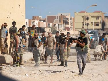 Lực lượng trung thành với Chính phủ Đoàn kết dân tộc Libya đóng quân tại thành phố Sirte.