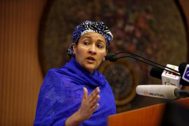 Bà Amina Mohammed, bộ trưởng môi trường Nigeria được bổ nhiệm làm phó tổng thư ký LHQ.