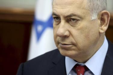 Thủ tướng Israel, ông Netanyahu trong một cuộc họp nội các tại Jerusalem.