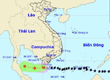 Bão số 16 suy yếu nhanh thành áp thấp nhiệt đới ngay trên vùng biển ven bờ Bạc Liêu, Cà Mau.