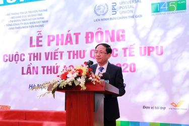 Thứ trưởng Bộ TT&TT Phạm Anh Tuấn phát biểu tại Lễ phát động.