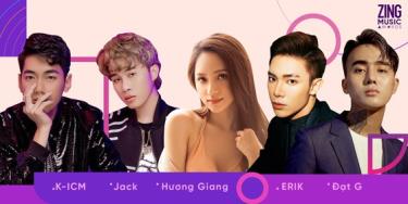 K-ICM & Jack, Hương Giang, Erik, Đạt G xếp thứ hai với 4 đề cử