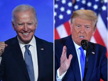 Tổng thống Mỹ Donald Trump và ứng viên Dân chủ được dự đoán đắc cử Joe Biden