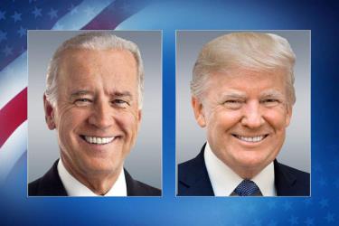 Ông Joe Biden (trái) và ông Donald Trump.