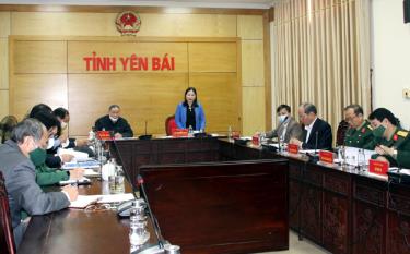 A working session of the Central Committee of the Vietnam Association of Victims of AO/dioxin in Yen Bai province.