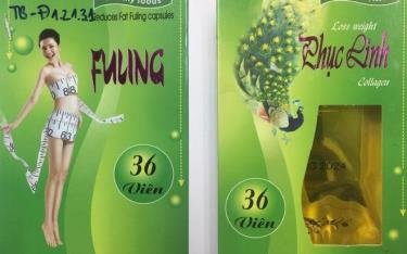 Sản phẩm thực phẩm bảo vệ sức khỏe Phục linh Collagen phát hiện chứa chất cấm.