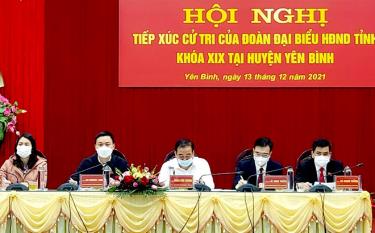 Đoàn đại biểu HĐND tỉnh Yên Bái tiếp xúc cử tri tại huyện Yên Bình