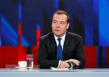 Ông Dmitry Medvedev tiếp tục giữ chức Chủ tịch đảng UR với nhiệm kỳ 5 năm. (Ảnh: AFP/TTXVN)