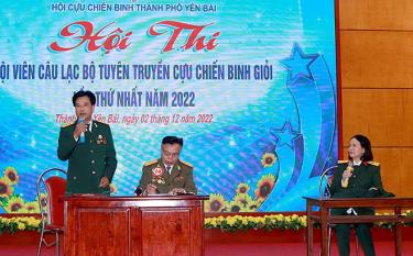 Phần thực hành thuyết trình của CLB tuyên truyền CCB phường Minh Tân.