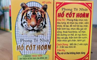 Thuốc giả Phong tê nhức Hổ Cốt Hoàn. Ảnh Internet