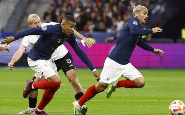 Ðội tuyển Pháp đặt niềm tin vào Mbappe (10) trong trận chung kết.