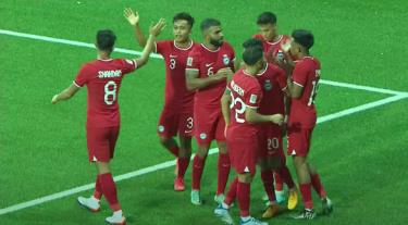 Các cầu thủ Singapore đã có chiến thắng ở trận ra quân - Ảnh: Chụp màn hình
