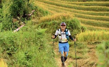 Vận động viên tham gia Giải chạy Marathon “MU CANG CHAI ULTRA TRAIL” năm 2022.