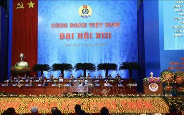 Tổng Bí thư Nguyễn Phú Trọng đến dự và phát biểu chỉ đạo Đại dafabet link XIII Công đoàn Việt Nam.