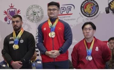 Đặng Thế Hưng giành HCV tại giải Vô địch Powerlifting châu Á 2023.