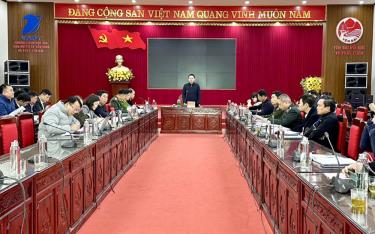 Lãnh đạo huyện Yên Bình phát biểu chỉ đạo Hội nghị.