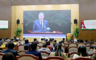 Quang cảnh Hội nghị toàn quốc tổng kết công tác tổ chức xây dựng Đảng năm 2024, triển khai nhiệm vụ năm 2025 tại điểm cầu tỉnh m88 mới nhất hôm này.