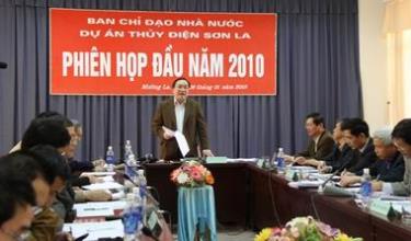 Phó Thủ tướng Hoàng Trung Hải chủ trì phiên họp đầu năm 2010 của Ban Chỉ đạo Nhà nước Dự án Thủ điện Sơn La.