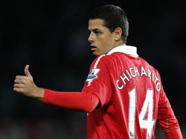 Chicharito sẽ là đầu tầu trên hàng công M.U ở trận này. 
