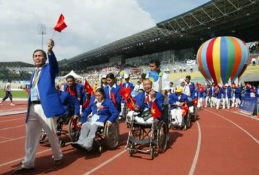 Đoàn TT người khuyết tật VN dự Paragames lần thứ 6 tại Indonesia. Theo kế hoạch, đoàn sẽ tổ chức Lễ xuất quân trong ngày 11/1 tại TP. Hồ Chí Minh.
