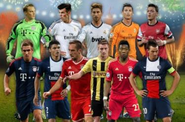 Đội hình tiêu biểu của UEFA 2013.