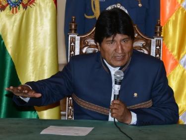 Tổng thống Bolivia Evo Morales.