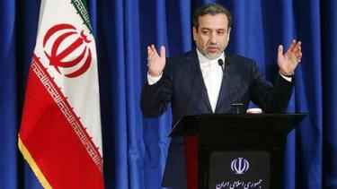 Thứ trưởng Ngoại giao Iran Abbas Araghchi tại buổi họp báo ngày 15/1/2017.