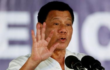Tổng thống Philippines Rodrigo Duterte.