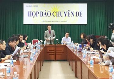 Họp báo chuyên đề Bộ Tài chính.