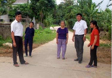 Xã Bạch Hà đã bê tông hóa 23,6 km đường liên thôn.