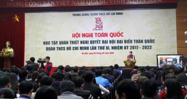 Quang cảnh Hội nghị tại điểm cầu Hà Nội.