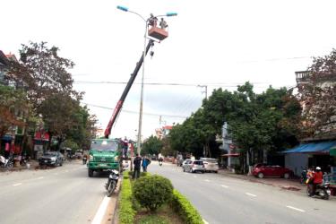 Công tác chỉnh trang đô thị chuẩn bị đón tết Nguyên đán đang tích cực được triển khai.