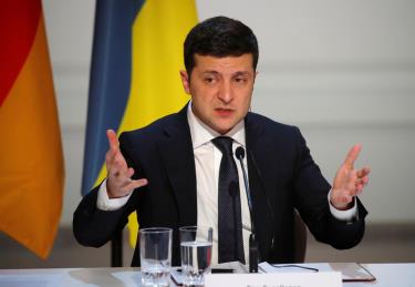 Tổng thống Ukraine Volodymyr Zelensky.