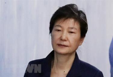 Cựu Tổng thống Hàn Quốc Park Geun-hye tới một phiên tòa ở Seoul.