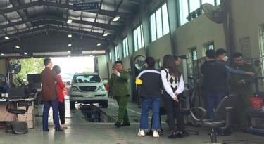 Cảnh sát khám xét Trung tâm Đăng kiểm xe cơ giới 2903S.