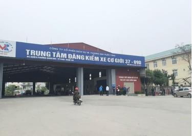 Trung tâm Đăng kiểm xe cơ giới 37-09D (địa chỉ tại phường Quán Bàu, TP Vinh).