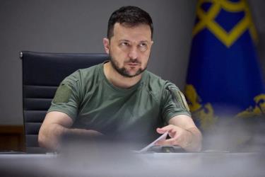 Tổng thống Ukraine Volodymyr Zelensky.