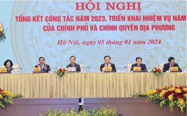 Lãnh đạo Đảng, Nhà nước chủ trì Hội nghị.