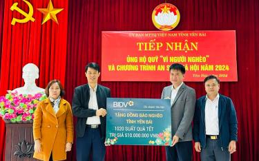 Ngân hàng Thương mại Cổ phần Đầu tư và Phát triển Việt Nam (BIDV) Chi nhánh tỉnh link vào dafabet trao tặng 1.020 suất quà tết cho đồng bào tỉnh link vào dafabet