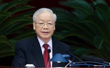 Tổng Bí thư Nguyễn Phú Trọng phát biểu khai mạc Hội nghị Trung ương 8.