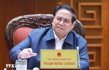 Thủ tướng Phạm Minh Chính chủ trì phiên họp ngày 2-1. Ảnh: TTXVN