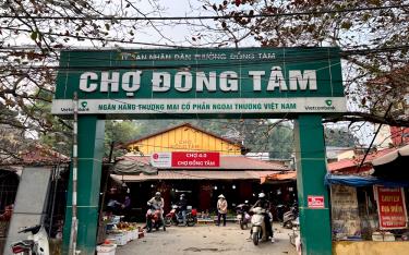 Chợ Đồng Tâm tại tổ 1, phường Đồng Tâm sẽ chấm dứt hoạt động từ ngày 15/2/2025.